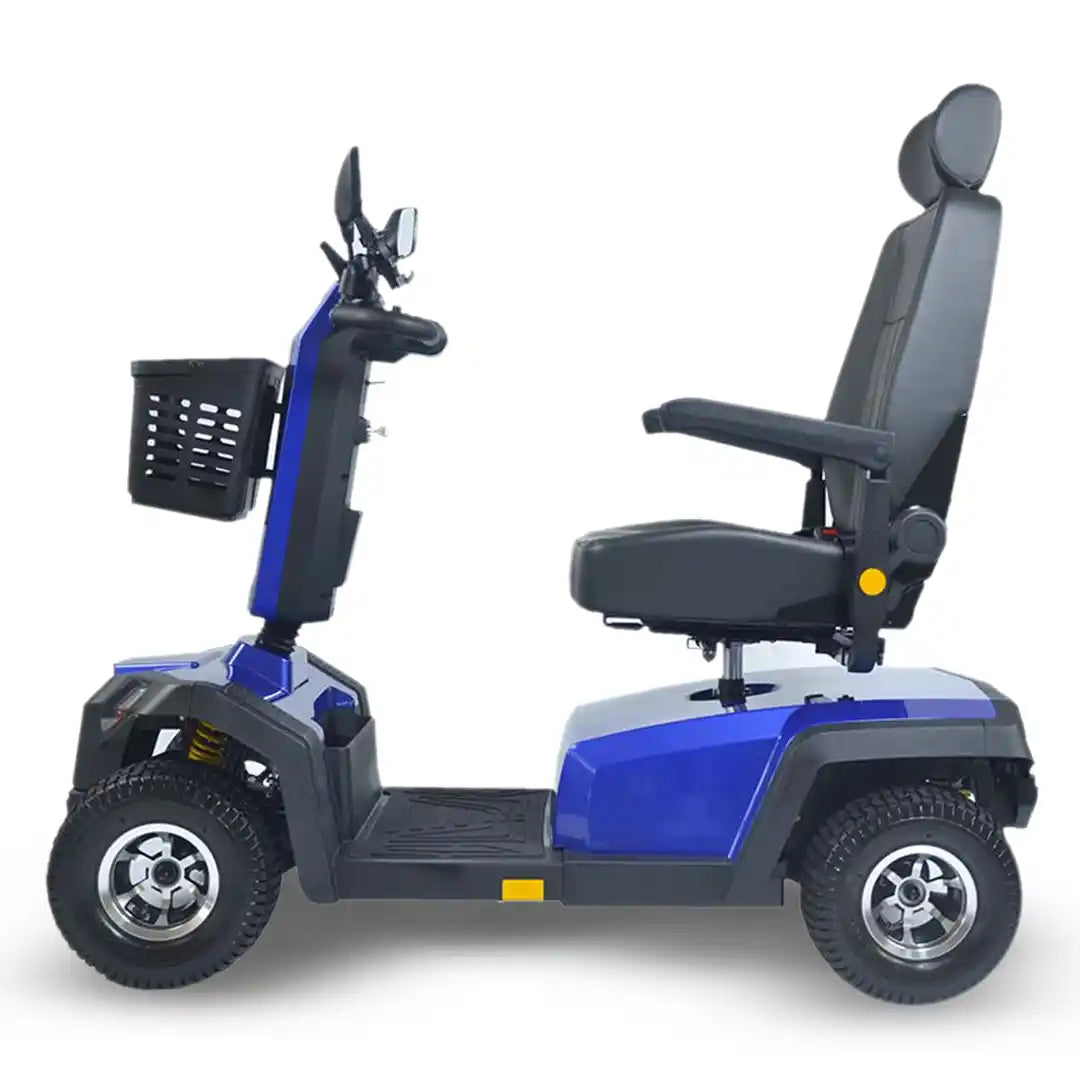 Scooter eléctrico Danubio con radio de giro de 1815 milímetros para una mejor maniobrabilidad en espacios reducidos dortomedical