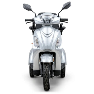 Vista frontal del scooter eléctrico para dos personas FASTER NEO 3 que ofrece hasta 40 km de autonomía dortomedical