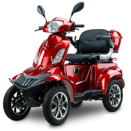 Vista 3/4 frontal del scooter eléctrico faster neo estable, potente y seguro pasa movilidad diaria dortomedical