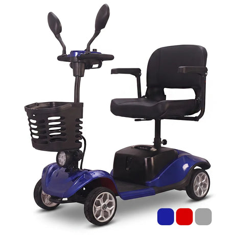 Scooter eléctrico ideal para ascensores con asiento giratorio en 360 grados para facilitar el acceso al usuario dortomedical