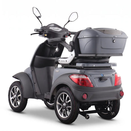 Scooter eléctrico con iluminación LED delantera y trasera para mejorar la visibilidad y seguridad dortomedical