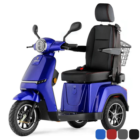 Scooter eléctrico con marcha atrás e indicador sonoro para evitar colisiones al retroceder de Dortomedical