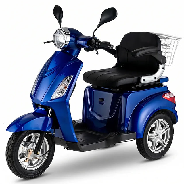 Scooter eléctrico de movilidad y accesibilidad XT15 con tres ruedas que ofrece estabilidad y seguridad dortomedical