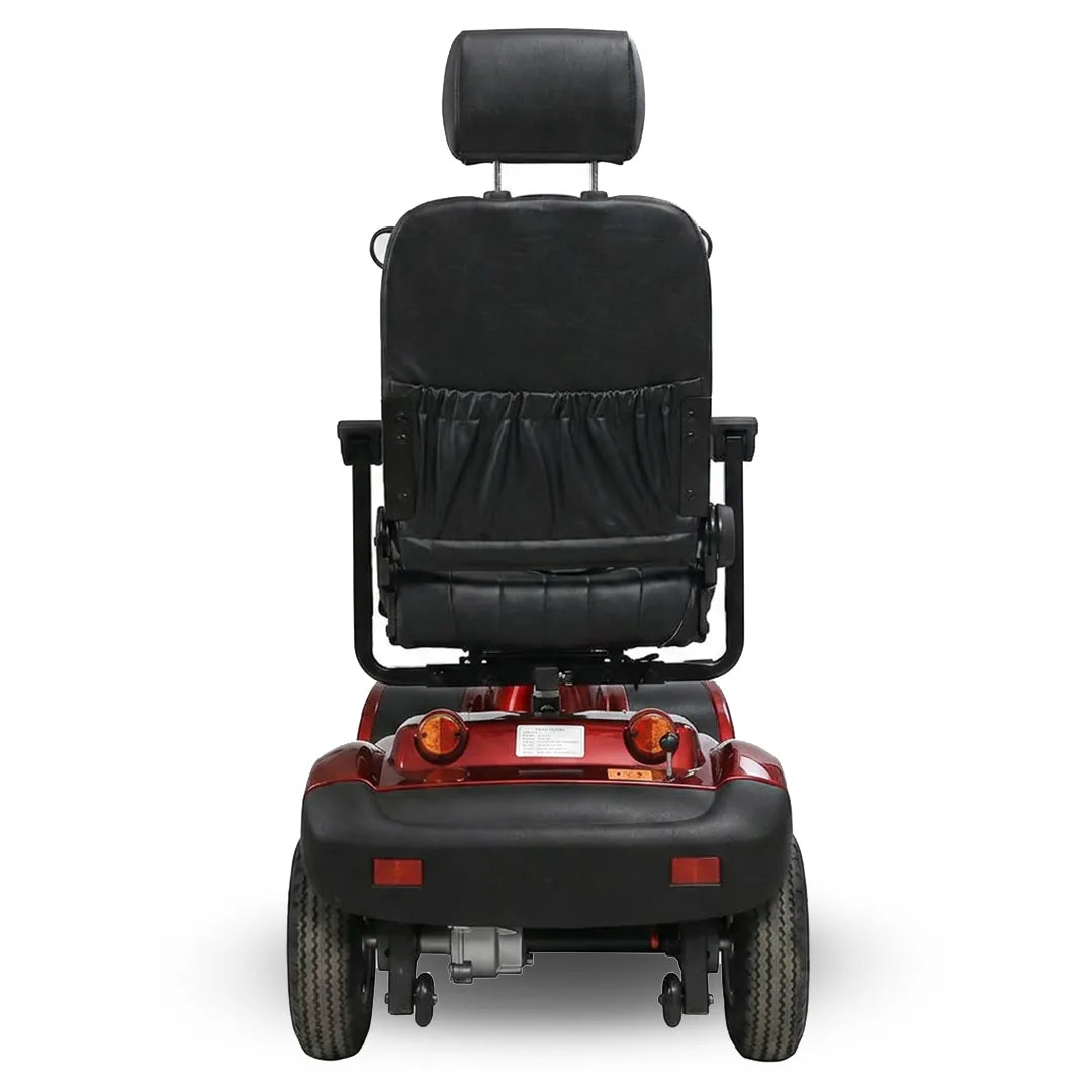 Vista trasera del scooter eléctrico de movilidad con motor de 700 W para desplazamientos potentes y seguros dortomedical