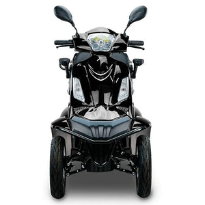 Sistema de seguridad del scooter eléctrico Faster Neo con freno de disco delantero y tambor trasero para una frenada progresiva e inmediata dortomedical
