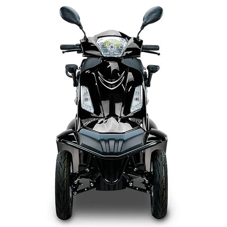 Sistema de seguridad del scooter eléctrico Faster Neo con freno de disco delantero y tambor trasero para una frenada progresiva e inmediata dortomedical