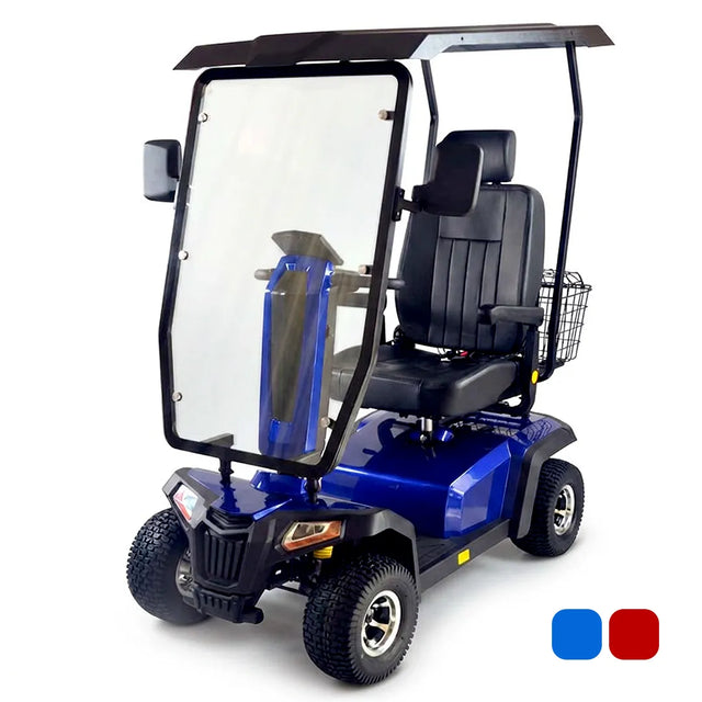 Scooter eléctrico todoterreno con capota de 1400 W para disfrutar de una mayor autonomía y confort dortomedical