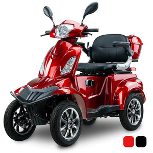 Scooter eléctrico todoterreno Faster Neo con motor de 1000W subiendo una cuesta pronunciada con total estabilidad dortomedical
