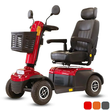 Scooter de movilidad con asiento capitán ergonómico que respeta la postura del usuario dortomedical