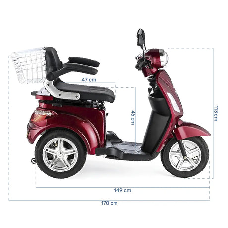Scooter de movilidad ecológico libre de emisiones de CO2 y totalmente eléctrico de Dortomedical