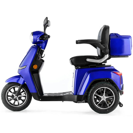Scooter para movilidad reducida con potentes luces LED y retrovisores para conducción nocturna de Dortomedical