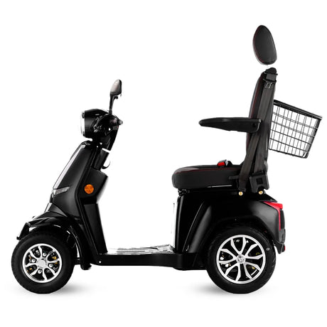 Scooter para movilidad reducida con reposacabezas integrado para promover una postura cervical adecuada de Dortomedical
