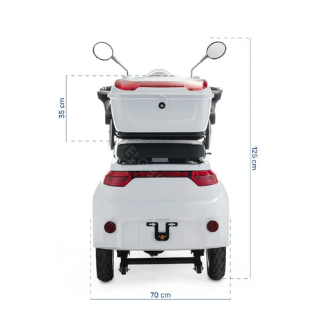 Scooter para movilidad reducida con ruedas neumáticas de 10 pulgadas para máximo agarre de Dortomedical