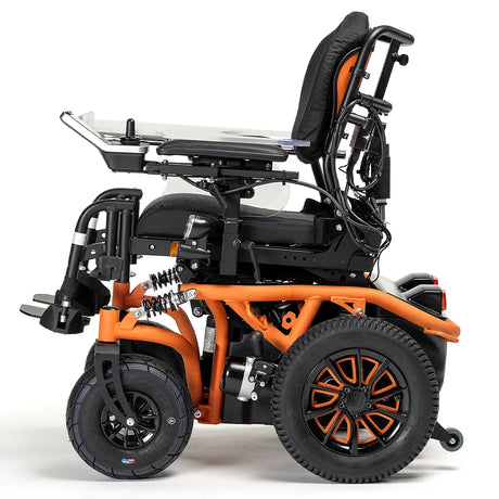 Silla de ruedas eléctrica infantil con luces delanteras y traseras LED Springer para mayor visibilidad y conducción segura dortomedical