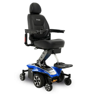Silla de ruedas eléctrica con reposapiés regulable e inserto de goma para mejorar la postura y el confort dortomedical