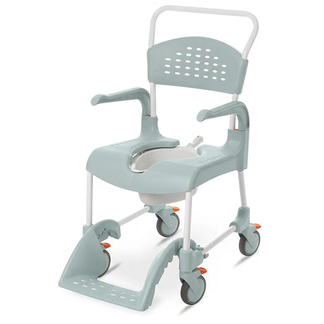 Silla de ducha y WC Etac CLEAN con 4 frenos para mayor seguridad dortomedical