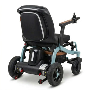 Silla eléctrica compacta y plegable que ocupa poco espacio al guardarse dortomedical