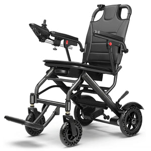 Silla eléctrica plegable ultraligera con estructura de aluminio para un transporte sin esfuerzo dortomedical