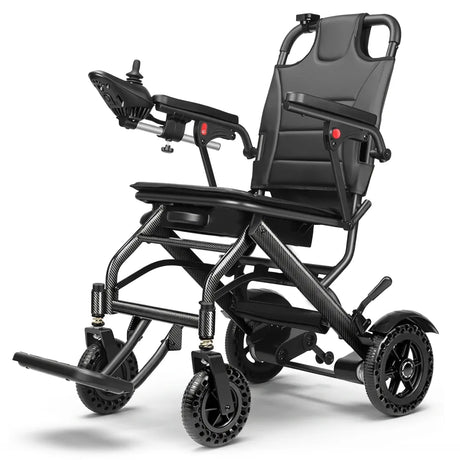 Silla eléctrica plegable ultraligera con estructura de aluminio para un transporte sin esfuerzo dortomedical