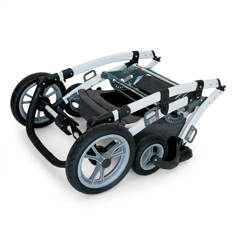 Vista plegada de la silla ortopédica infantil GRIZZLY con respaldo ajustable para mejorar el confort y posicionamiento dortomedical