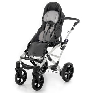 Silla PCI infantil basculante con sistema de apoyo postural para mejorar la comodidad y estabilidad del niño durante el paseo dortomedical