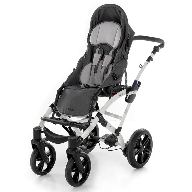Silla PCI infantil basculante con sistema de apoyo postural para mejorar la comodidad y estabilidad del niño durante el paseo dortomedical