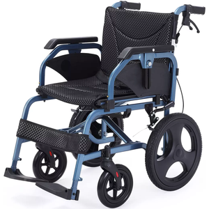 Silla de ruedas de aluminio ligera (13 kg) con tapicería de nylon acolchada, transpirable y lavable para mayor confort e higiene dortomedical