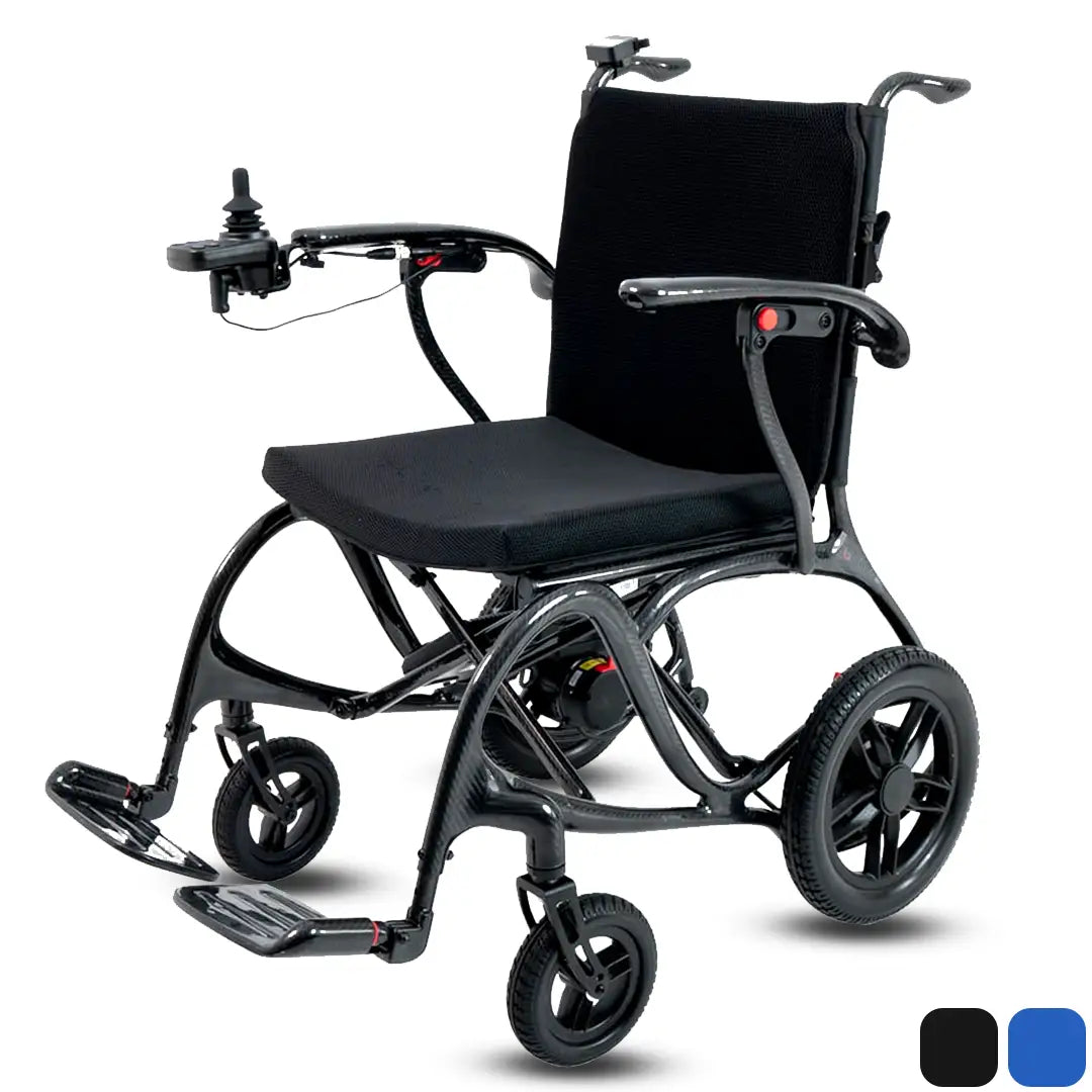 Cadeira Elétrica Fibra de Carbono 13,5kg + Comando Acompanhante MAX CARBON