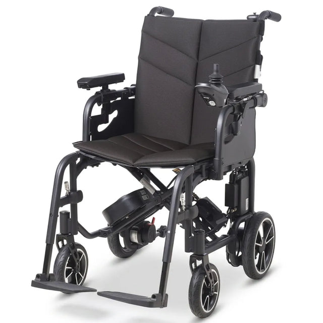 Silla de ruedas eléctrica con chasis de aluminio de solo 16,3 kg para una manipulación sin esfuerzo dortomedical