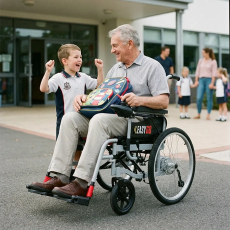 Silla de ruedas eléctrica plegable con doble motor de 500W para movilidad total en exteriores dortomedical
