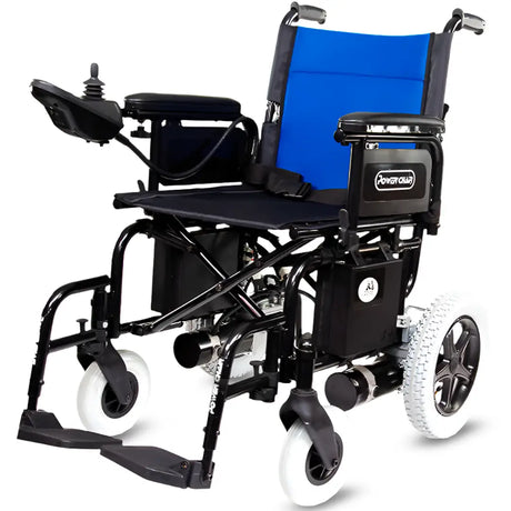Silla de ruedas eléctrica y plegable con plegado compacto para un fácil almacenamiento dortomedical