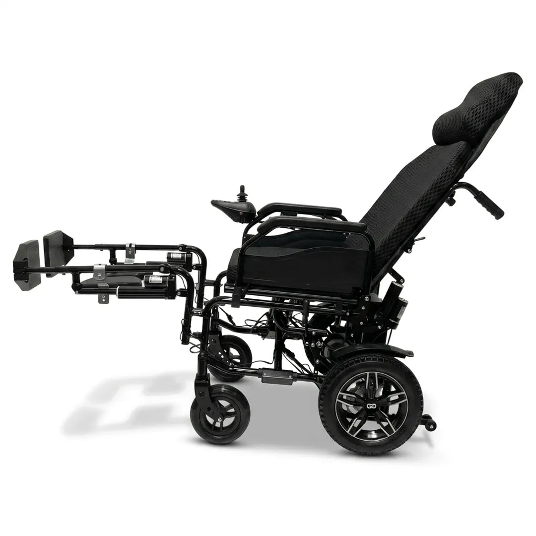 Silla de ruedas eléctrica X-9 con control remoto para ajustar funciones y aumentar la comodidad del usuario dortomedical