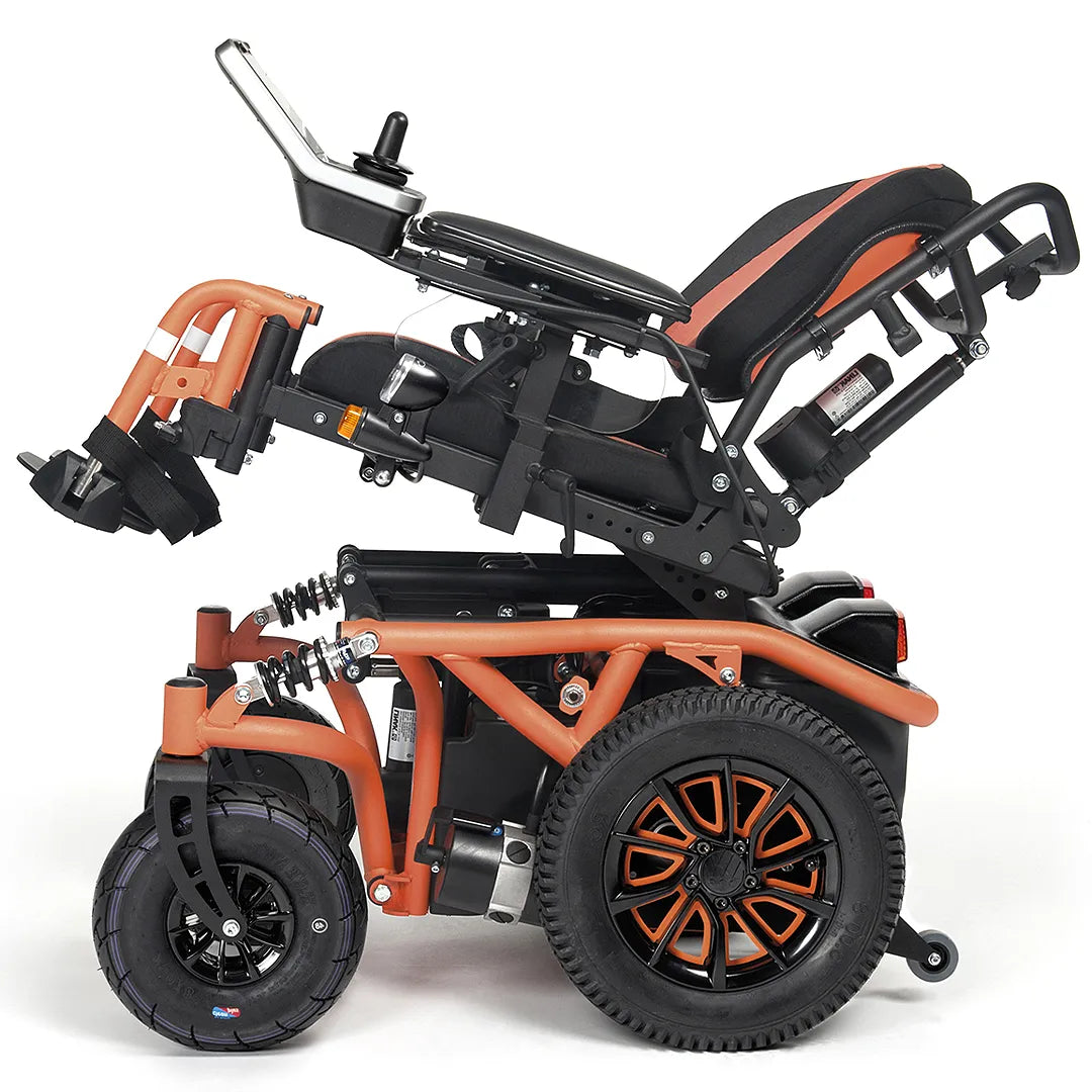 Asiento con reclinación eléctrica de la silla de ruedas Springer para un máximo confort del usuario dortomedical