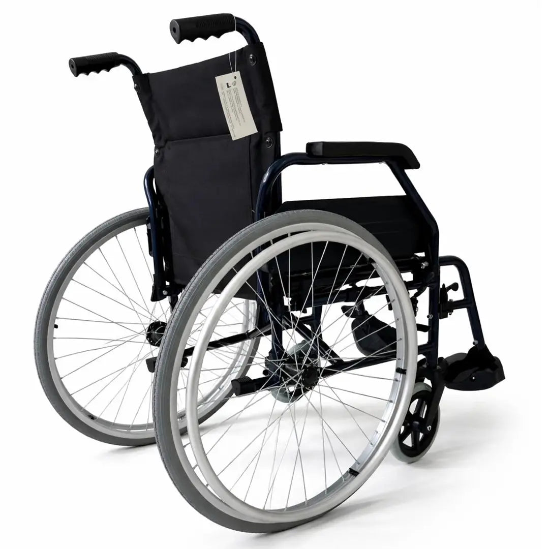 Silla de ruedas plegable con ruedas antipinchazos que ofrecen máxima seguridad dortomedical