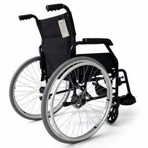 Silla de ruedas plegable con ruedas antipinchazos que ofrecen máxima seguridad dortomedical
