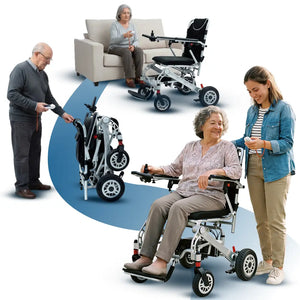 Silla de ruedas con plegado automático que ofrece una mayor autonomía dortomedical
