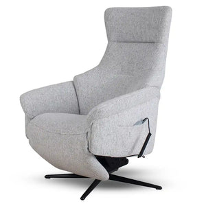 Sillón eléctrico modelo gris acolchado que ofrece una comodidad superior dortomedical