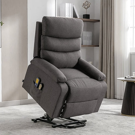 Poltrona Elevatória Reclinável Elétrica com Massagem