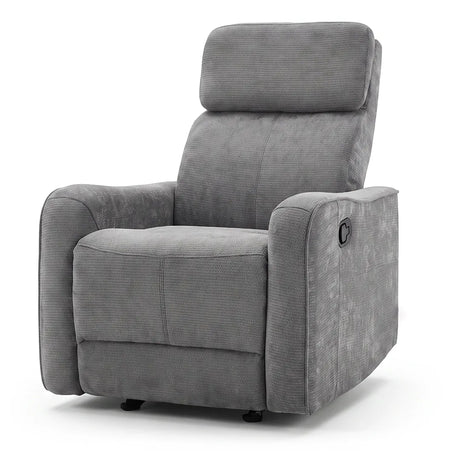 Modelo gris del sillón reclinable con función balancín para favorecer el confort del usuario dortomedical