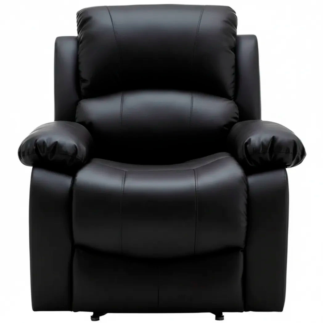 sillon-relax-reclinable-comodo-con-masaje-negro-frontal