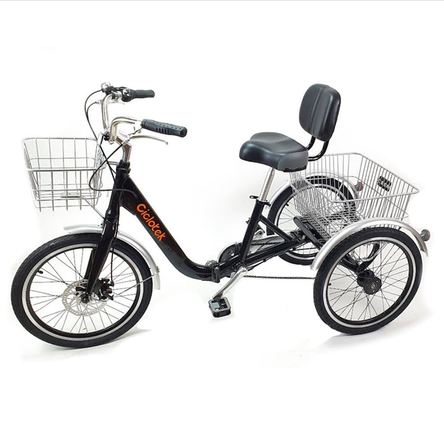 Triciclo eléctrico plegable Elysé de diseño compacto para guardar en espacios pequeños dortomedical