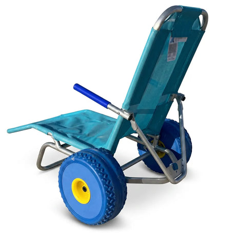 Tumbona adaptada para playa y piscina con lona transpirable y respaldo reclinable dortomedical