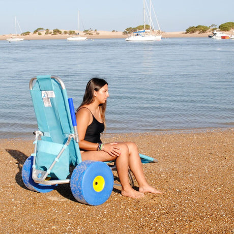 Espreguiçadeira Adaptada para Praia com Rodas OCEANIC SUN