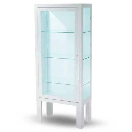 Vitrina clínica con puerta de acero inoxidable que ofrece una visibilidad total del interior dortomedical